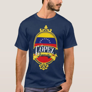 Lopez familie Venezuela vlag T-shirt