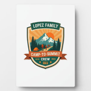 Lopez Family Camp-To-Summit Crew Vintage Wandel Ca Fotoplaat