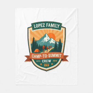 Lopez Family Camp-To-Summit Crew Vintage Wandelaar Fleece Deken