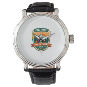 Lopez Family Camp-To-Summit Crew Vintage Wandelaar Horloge