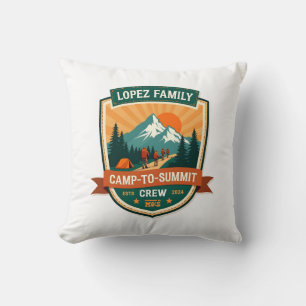 Lopez Family Camp-To-Summit Crew Vintage Wandelaar Kussen