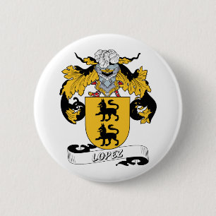 Lopez Family Crest Ronde Button 5,7 Cm