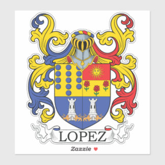 Lopez Family Crest Sticker