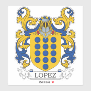Lopez Family Crest Sticker