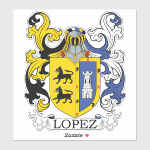 Lopez Family Crest Sticker