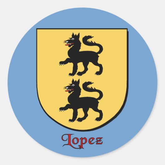 Lopez Family Shield Stickers (Voorkant)