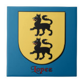 Lopez Family Shield Tegeltje (Voorkant)