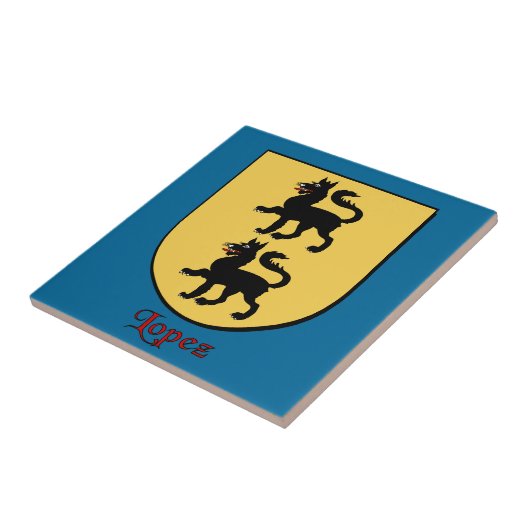 Lopez Family Shield Tegeltje (Zijkant)