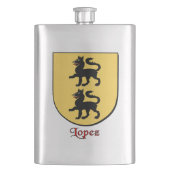 Lopez Heraldic Shield Heupfles (Voorkant)