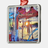 Lopez Island - kerstversiering Metalen Ornament (Links)