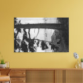 Lopez Island, WA - Geviste boten in Bay Canvas Afdruk (Insitu (Woonkamer))