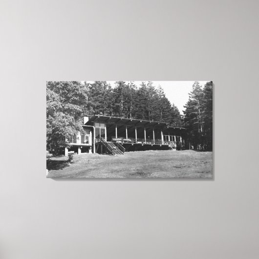 Lopez Island, WA - Lodge Hendersan Camps Canvas Afdruk (Voorkant)