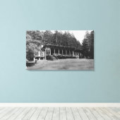 Lopez Island, WA - Lodge Hendersan Camps Canvas Afdruk (Insitu (Houten vloer))