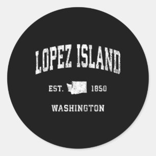 Lopez Island Washington was een Amerikaanse atleti Ronde Sticker