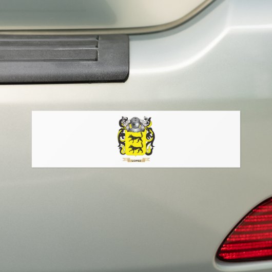 Lopez-wapenschild (gezinscrest) bumpersticker (Op auto)
