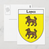 Lopez-wapenstilstand/familiekust Briefkaart (Voorkant / Achterkant)