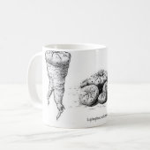 Lophophora williamsii-ontwerp koffiemok (Voorkant links)