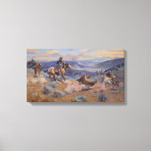 Loppen en zwevende paarden zijn veiliger dan lood canvas afdruk (Voorkant)