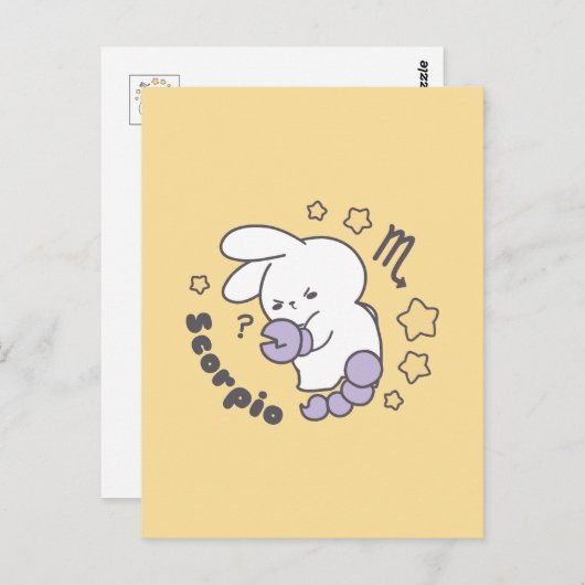 Loppitokki Bunny omarmt de magische Schorpioen Zod Briefkaart (Voorkant / Achterkant)