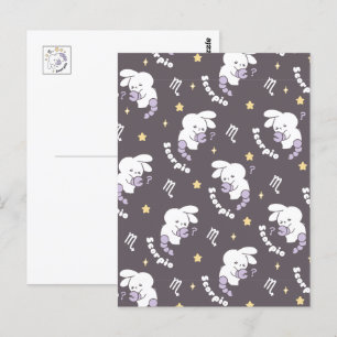 Loppitokki's Kosmische Schorpioen Patroon: Bunny K Briefkaart