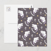 Loppitokki's Kosmische Schorpioen Patroon: Konijne Briefkaart (Voorkant / Achterkant)