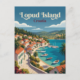Lopud-eiland, Elafiti-eilanden Kroatië Briefkaart