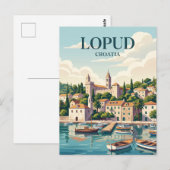 Lopud-eiland Kroatië Briefkaart (Voorkant / Achterkant)