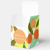 Loquat Fruit Patroon Bruidsmeisje Shower Perzik   Bedankdoosjes (Geopend)