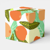 Loquat Fruit Patroon Bruidsmeisje Shower Perzik   Bedankdoosjes (Achterkant)