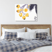 Loquats en een Grasshopper Canvas Afdruk (Insitu (Slaapkamer))