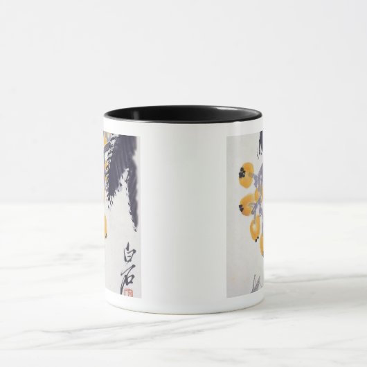 Loquats en een sprinkhaan mok (Midden)