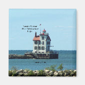 Lorain Harbour West Breakwater Light manget Magneet (Voorkant)