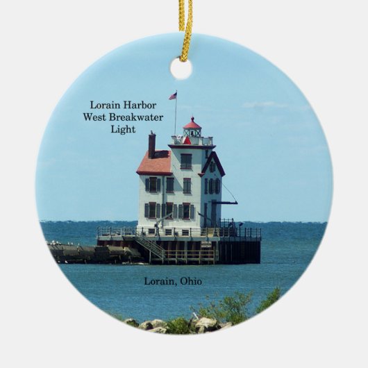 Lorain Harbour West Breakwater Light ornament (Voorkant)