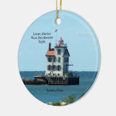 Lorain Harbour West Breakwater Light ornament (Links)