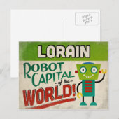 Lorain Ohio Robot - Funny  Briefkaart (Voorkant / Achterkant)