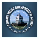 Lorain West Breakwater Light Perfect Poster (Voorkant)