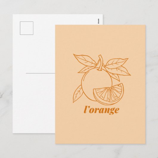 L'orange Feestdagenkaart (Voorkant / Achterkant)