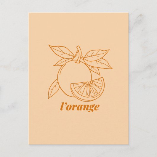 L'orange Feestdagenkaart (Voorkant)