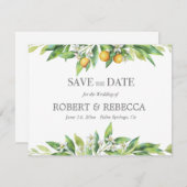 L'orangerie Sla de datumkaart op Save The Date (Voorkant / Achterkant)