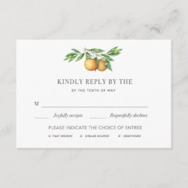 L'Orangerie Wedding RSVP-kaart RSVP Kaartje