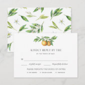 L'Orangerie Wedding RSVP-kaart RSVP Kaartje (Voorkant / Achterkant)
