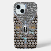 Loranne Dazzle Monogram Case-Mate iPhone Case (Achterkant)