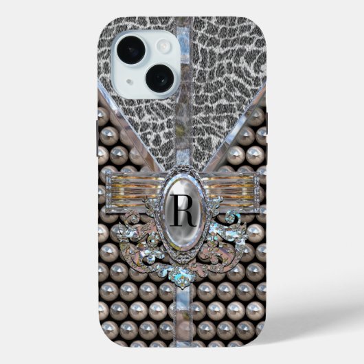 Loranne Dazzle Monogram Case-Mate iPhone Case (Achterkant)