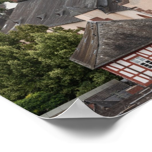 Lorch am Rhein, Duitsland Poster (Hoek)