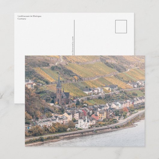 Lorchhausen Rheingau Briefkaart (Voorkant / Achterkant)