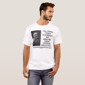 Lord Acton alle macht neigt naar corruptie T-shirt (Voorkant volledig)