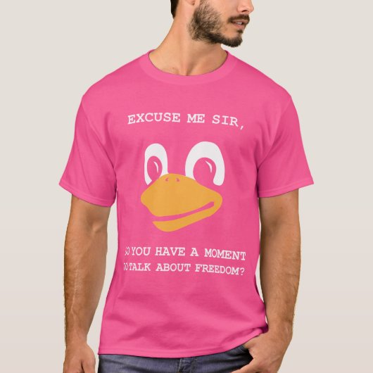 Lord and Savior Tux Penguin Linux Religie T-shirt (Voorkant)