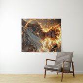 Lord Apollo Sun God Altaar: Spiritueel decor Wandkleed (In Situ (horizontaal))