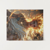 Lord Apollo Sun God Altaar: Spiritueel decor Wandkleed (Voorkant (horizontaal))