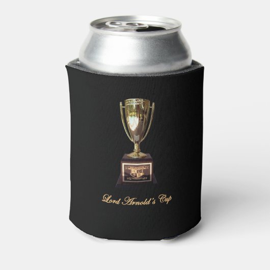 Lord Arnold's Cup Fantasy Football Trophy Coozie (Blikje Achterkant)